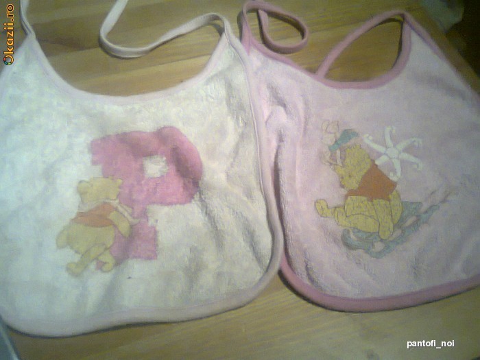 Baveta 2 bucati, Disney/Winnie the Pooh, roz/bej foto mare
