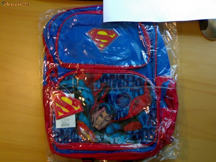Ghiozdan Superman  copii foto mare