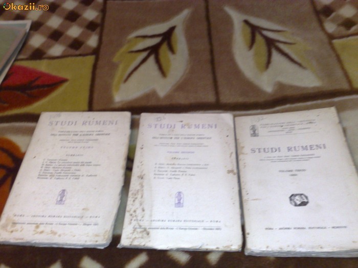 Studi Rumeni ( Romanesti ) - 3 volume - 1927 -  in limba italiana foto mare