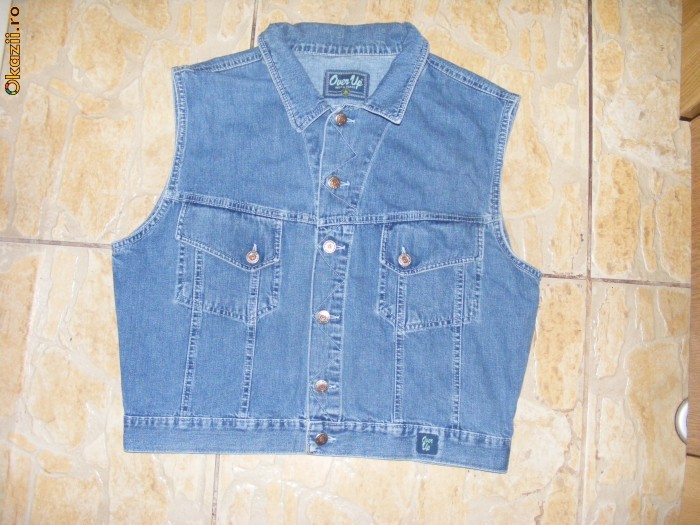 Vesta jeans OverUp, XL foto mare