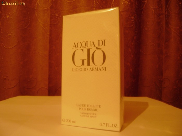 PARFUMURI ACQUA DI GIO - 200 ml - IMPORT ITALIA - CLASA A - foto mare