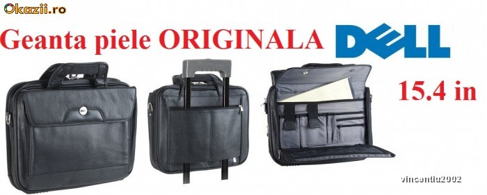 Geanta PIELE 15.4in DELL ORIGINALA model 0RF076 | Seriozitate MAXIMA User PREMIUM cu 10 ani pe okazii si 1200 calificative pozitive 100% BUC/alte loc foto mare