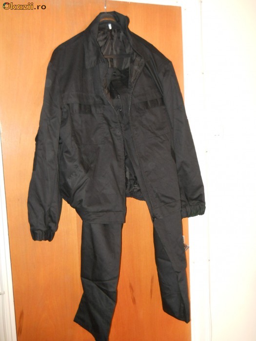 COSTUM GEACA SI PANTALONI - NEGRU - foto mare