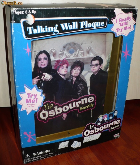 Tablou / placa de perete cu The Osbourne Family - VORBITOR ! MADE IN U.S.A foto mare