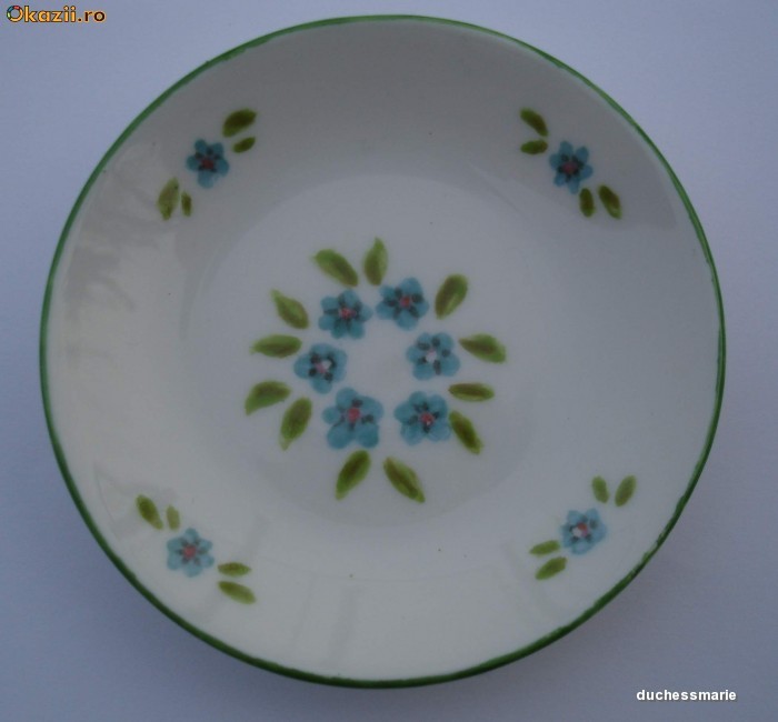 Micuta farfurioara Rosenthal, pictata manual in 1972 foto mare