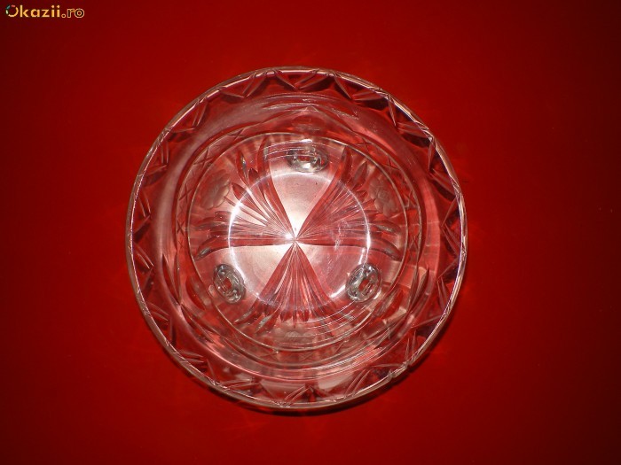 CRISTAL 100%---BOMBONIERA-FRUCTIERA FRUMOS LUCRATA !!!! foto mare