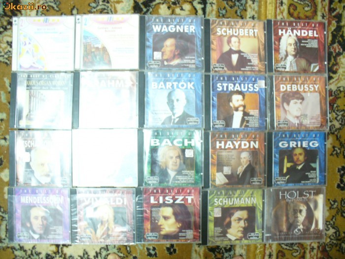 Cd-uri muzica clasica diversi compozitori - the best of foto mare