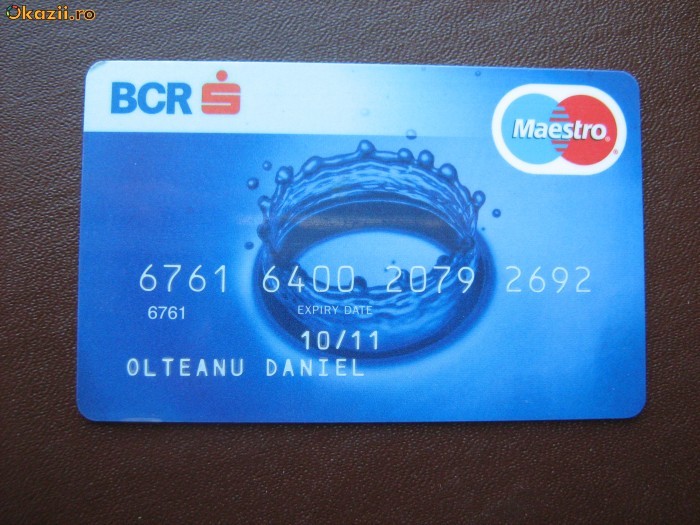 CARD BCR MAESTRO - 2011 ( NR 563 ) foto mare