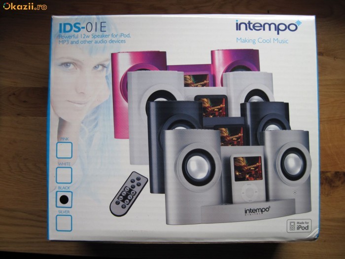 Speaker (Docking Station) Intempo IDS-01 E pentru iPod foto mare