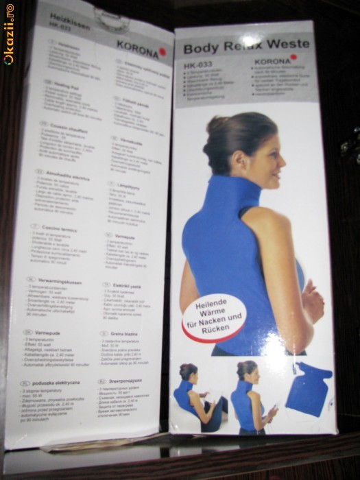 Corset cu incalzire pentru spate si ceafa foto mare
