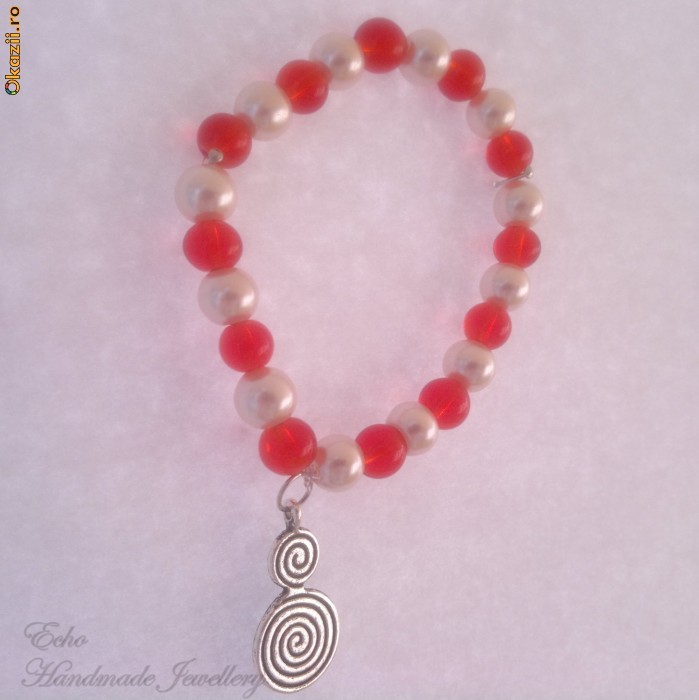 Bratara Handmade - Pearl Infinity (bra00002) foto mare