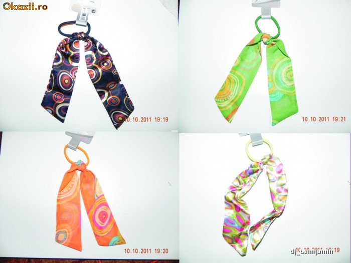 20x Elastice de Par cu Esarfa!! 1x 20 de bucati! foto mare