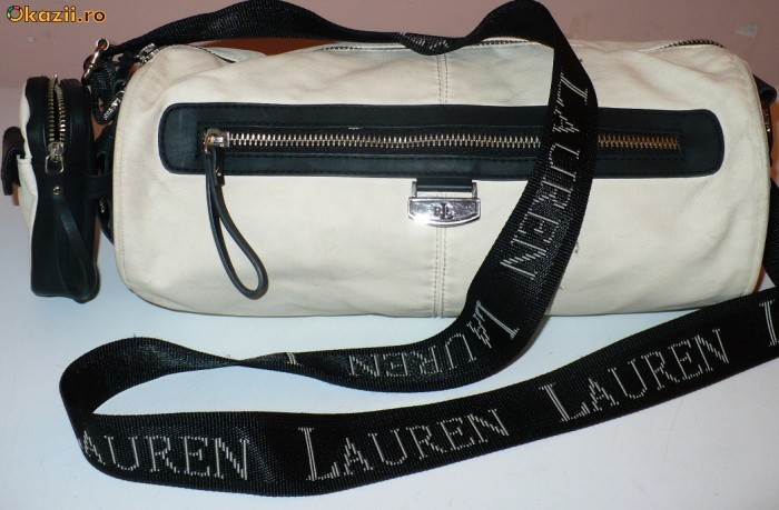 Geanta dama RALPH LAUREN, vintage, originala, model sport / postas - SUPERBA!!!! foto mare