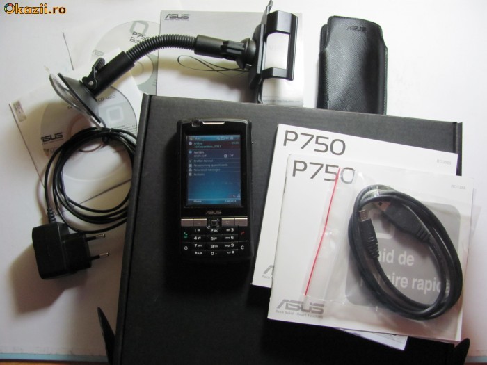 PDA Smartphone ASUS P750 cutie completa + GPS navigatie iGO 8.4 Full Europe 07.2011 foto mare