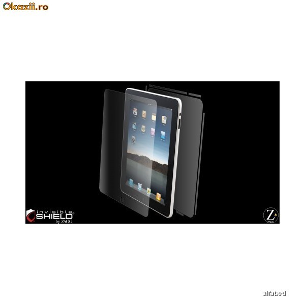 Folie protectie ZAGG Invisible Shield integrala (fata-spate-margini) iPAD foto mare