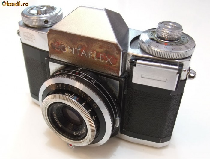 Aparat foto de colectie Zeiss Ikon Contaflex - SLR pe film foto mare