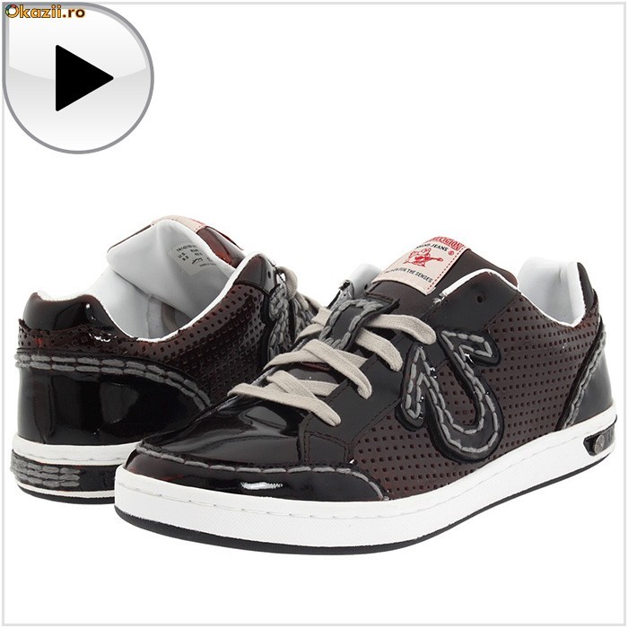 *** PROMOTIE Adidas / Tenesi / Tenisi TRUE RELIGION Carson Low, Barbati, Piele, 100% AUTENTIC, Reducere de la 399 RON *** foto mare