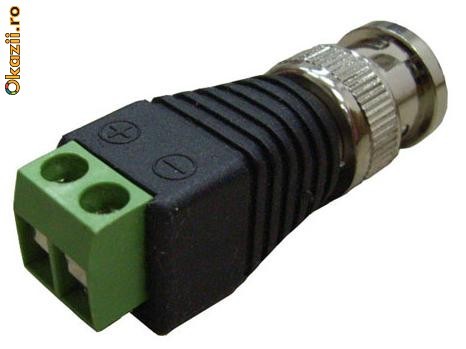 ADAPTOR BNC - UTP PENTRU CAMERE VIDEO SISTEM DE SUPRAVEGHERE mufa camera foto mare