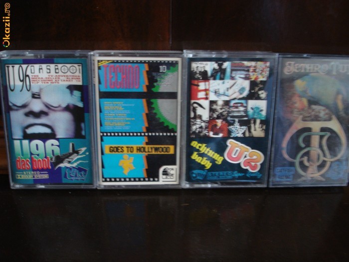 Casete preinregistrate - U96, Techno, U2, Jethro Tull - 2 + 2 gratis! foto mare