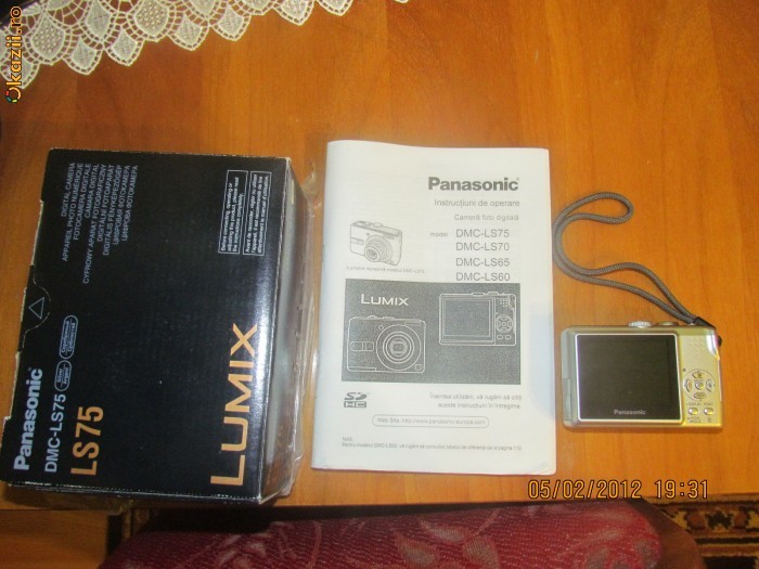 VAND APARAT/CAMERA FOTO PANASONIC LUMIX DMC-LS75 foto mare