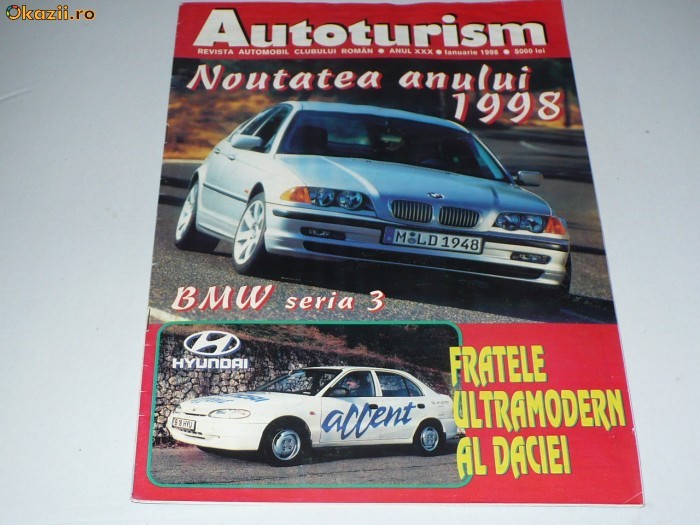 REVISTA AUTOTURISM NR. 1/1998 foto mare