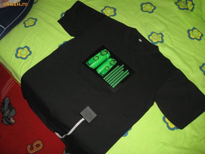 Tricou egalizator led nou equalizer foto mare