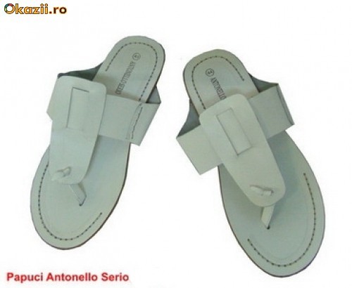 Slapi din piele Antonello Serio, de barbati MG 9972 [Cod: OLSA001] foto mare