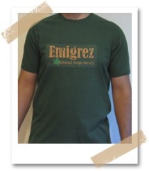 Tricou imprimat Emigrez!