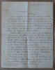 Scrisoare din 1877, adresata unui membru al familiri de boieri  Golescu