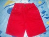 Pantalon blug rosu scurti