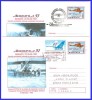 AA Aerofilatelie set 2 Plicuri IP Aromfila 1997, avion Potez IX.