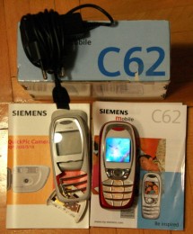 telefon mobil Siemens C62, in cutie, complet foto