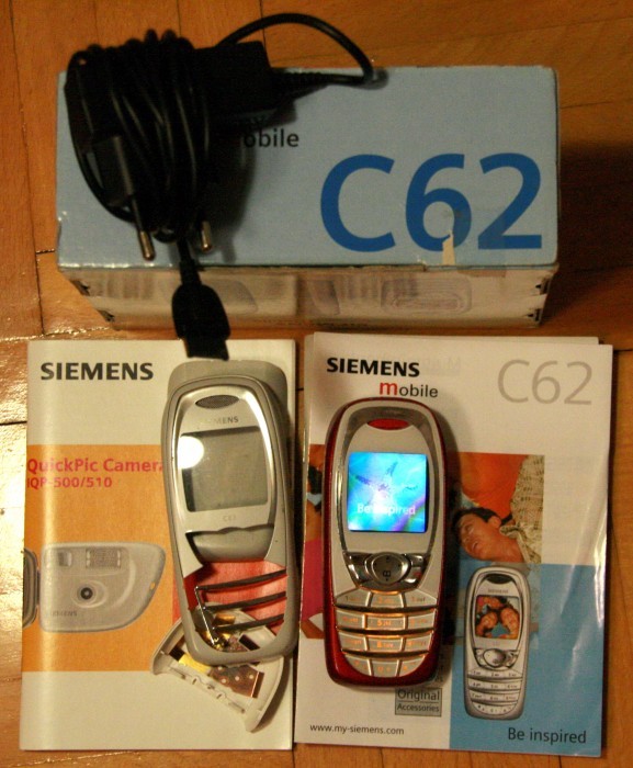 telefon mobil Siemens C62, in cutie, complet foto mare
