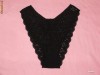 O superba pereche bikini din dantela neagra cu model, NOU!