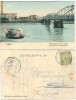 1918 Lipova Lippa,Podul peste Mures,Scoala,alegorie pe apa