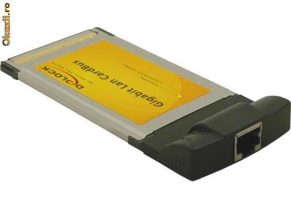 Adaptor PCMCIA, CardBus, retea Gigabit LAN - 61611 foto mare