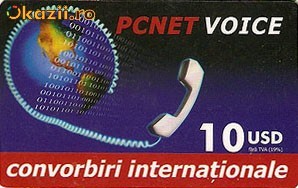 AA, Cartela telefonica PCNet Voice 10 $. foto mare