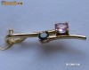 Medalion 18 kt safir albastru si roz  - WOW