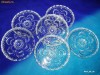 Deosebit SET 6 SUPORTURI PAHARE din CRISTAL ~ Germania