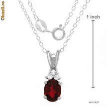 Majestic  Necklace/lantisor With 2.30ctw Cr.Ruby/ Lantisoare. foto