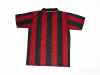 Echipamente / compleuri de fotbal rosu-negru (model AC Milan). Tricou+ sort + jambiere seniori si copii