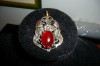 PANDANTIV AUTENTIC VINTAGE , ANII 20 , CU UN RUBIN MARE ,METAL , PLACAT CU AUR