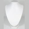Suport coliere imitatie piele alba