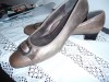 PANTOFI JENNY BY ARA , MODEL FOARTE COMOD , NR 7 1/2 ,PIELE CULOARE BRONZ , PUTIN IN DEGRADE , SUPERBI