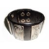 BRATARA DIN PIELE NEAGRA CU DECOR PLACUTE DIESEL BI043