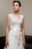 Rochie de mireasa din dantela fina, model Paris din colectia Calin Events 2012