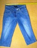 Jeans dama trei sferturi, 3/4, dimensiuni in poza, western style