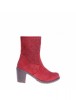 Pantofi TinaR botina rosii Lisa