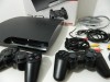 Sony PS3 slim 120GB la cutie full accesorii 2 CONTROLERE WIRELESS + cablu HDMI + cablu serial scart + cablu alimentare controlere LIVRARE GRATUITA