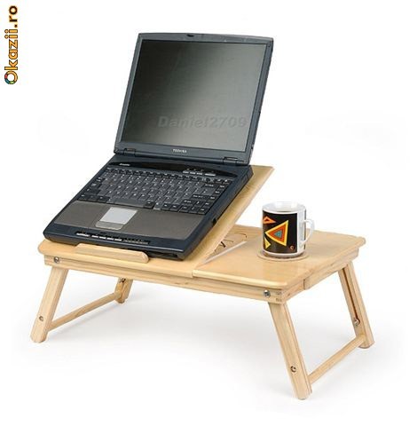 Masuta Laptop / Masuta Mic Dejun de lemn de inalta calitate foto mare Masuta Laptop / Masuta Mic Dejun de lemn de inalta calitate foto mare